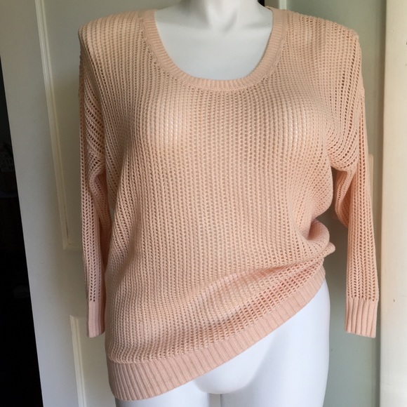 Calvin Klein Jeans Sweaters - Calvin Klein Pale Pink Oversized Knit Sweater M